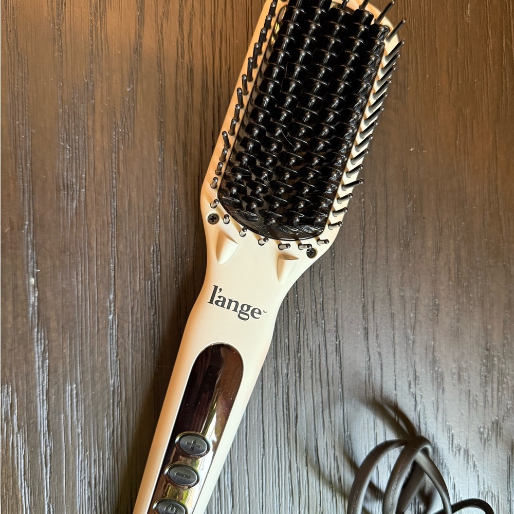 Lange Cream and Black Hair Brush